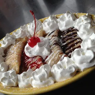 Fried Banana Split