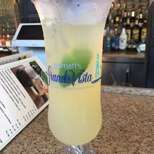 The Perfect Margarita.  The double is really good, it has a lot more taste.