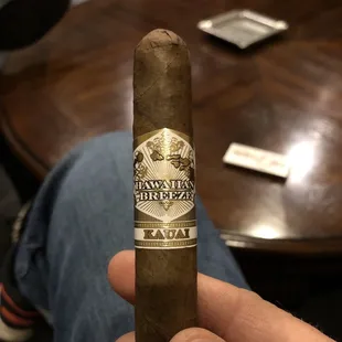 a hand holding a cigar