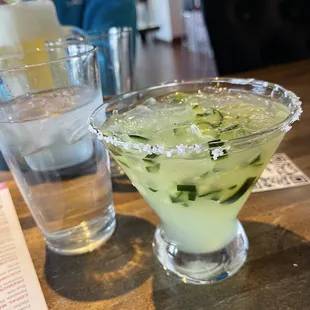 Cucumber jalapeño Margarita