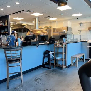 a view of the kitchen