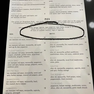 Menu. Note: anything on the pizza menu can be made vegan!