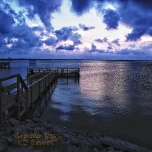 On site fishing pier
