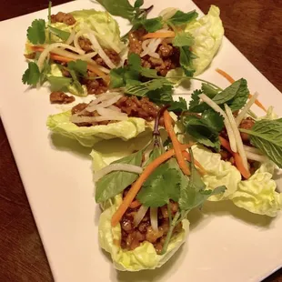 Thai Style Lettuce Wraps