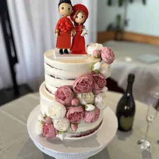 a wedding cake