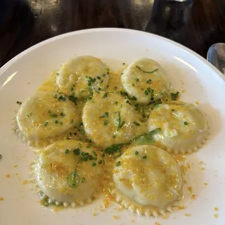 Goat Cheese Arugula Pesto Ravioli