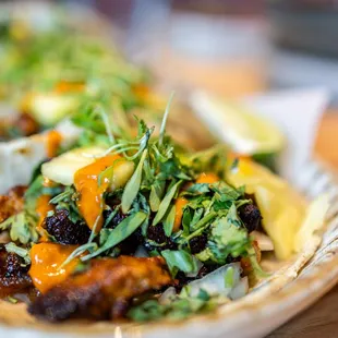 Al Pastor Tacos ($22/four tacos)
