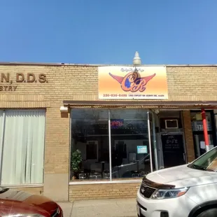 the outside of the building