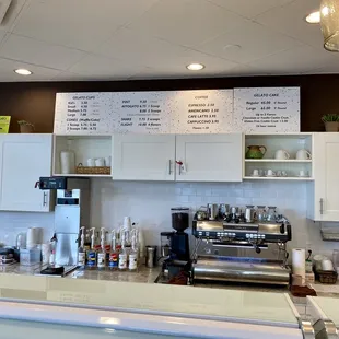 Offerings + coffee bar
