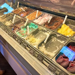 Gelato selection