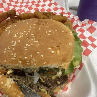 Cut my burger to find this piece of plastic in it