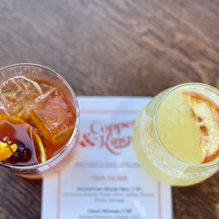 Brandy old fashioned &amp; Peach Brandy French