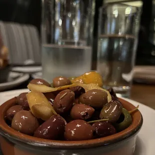 Warm olives (appetizer)