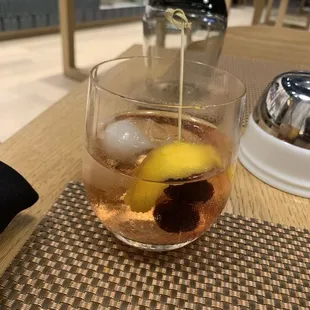 Smoked tequila old fashioned