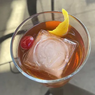 Fantastic old fashioned and the Angel Hair Pasta with Pink Sauce and Scallops was amazing!!  Of course the Olive Oil Cake can't be beat.