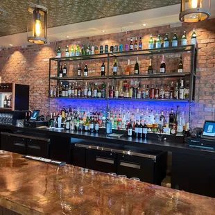 Bar Area and Whiskey Collection