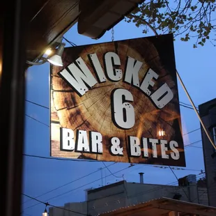 the sign