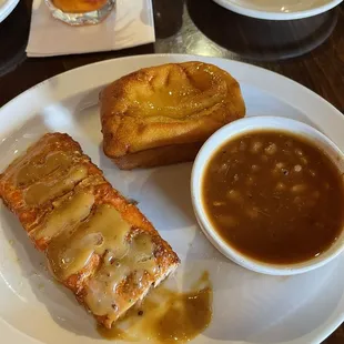 Smoked Salmon, Cowboy Beans and Cornbread