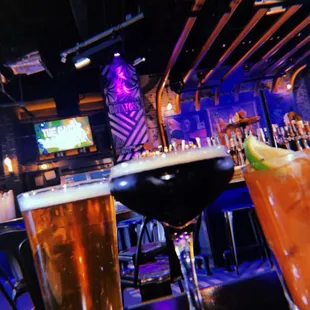 Beer, Expresso Martini, Bloody Mary