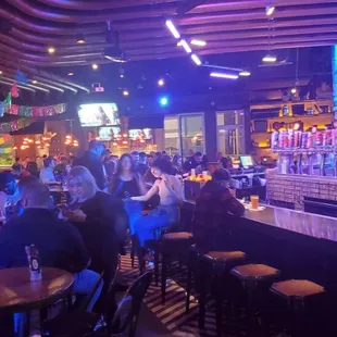 Bar and stage