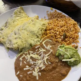 Chicken enchiladas on Tuesday Mexican night