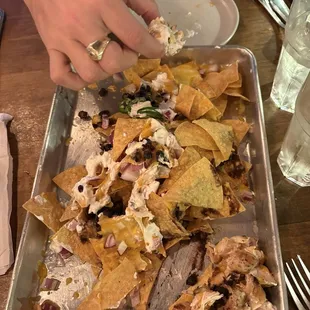 Nachos with chicken