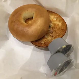 Bagel and cream cheese!