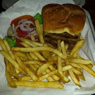 Turkey Burger with Fries