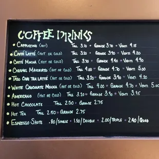 Coffee Drinks!!