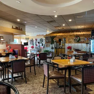 the interior of the restaurant