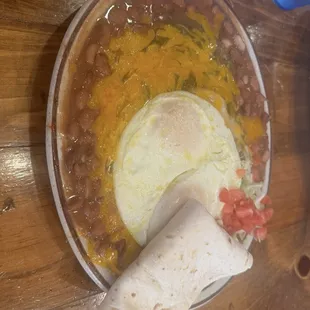 Breakfast Enchilada &amp; Eggs