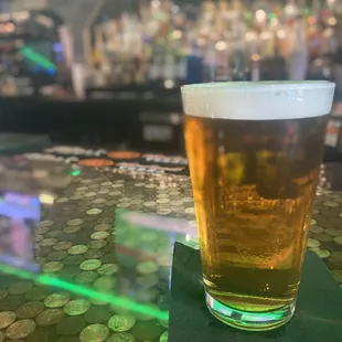 a pint of beer