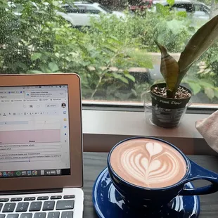 Hot chocolate on a rainy day