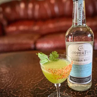 We have lots of cocktails for those that *think* they don&apos;t like whisky! This is the Cool as a Cucumber made with our Bourbon Mash Spirit!