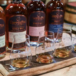 Our Flagship Whisky Tasting Flight is a great way to taste our four flagship whiskies.