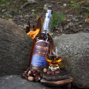 Our Chestnut American Whisky is very similar to Bourbon. Made with a proprietary blend of toasted oak &amp; chestnut wood.