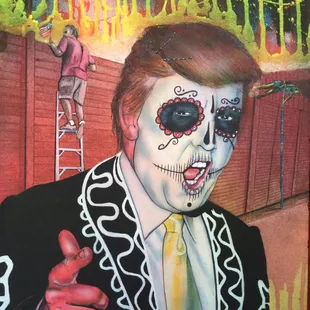 This is perfectly beautiful. Another painting on their wall.