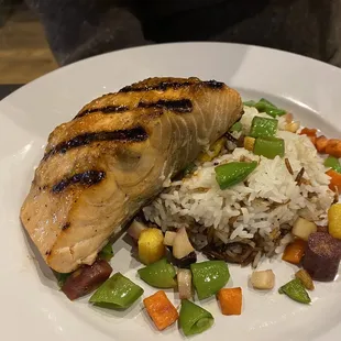 Salmon w/Apricot Glaze