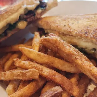 Grilled Cheese of the day and fries