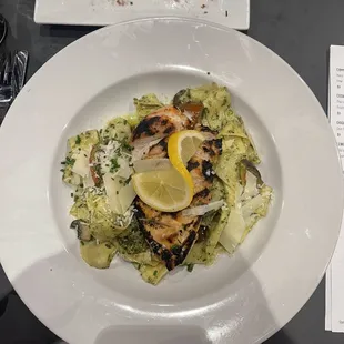 a plate of food on a table