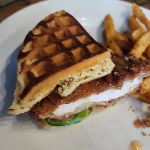 Chicken Waffle Sandwich