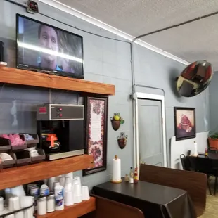 Inside of restaurant- Copper Kettle Restaurant in Holly Springs, MS.