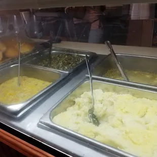 Serving area in Copper Kettle Restaurant in Holly Springs, MS. The food is delicious!