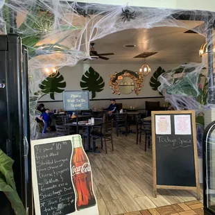 the interior of the restaurant