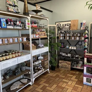 the inside of the store