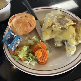 Smothered pork chop