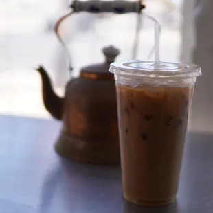 Cold brew with almond milk!