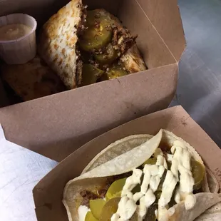 Taco and Quesadillas