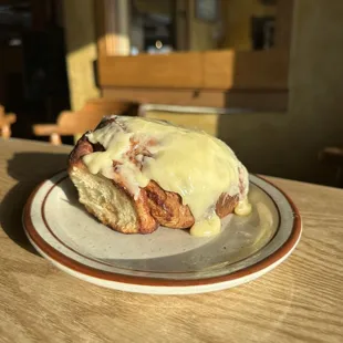 a plate of food on a table