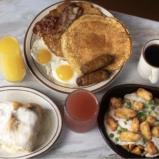 pancakes, food